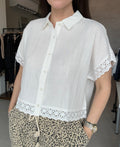Dolman Eyelet Blouse