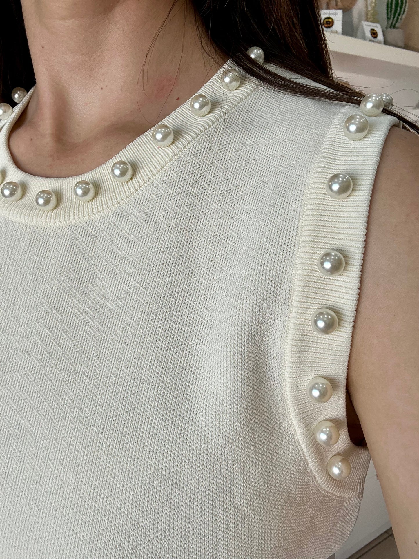 Stunning Pearls Top