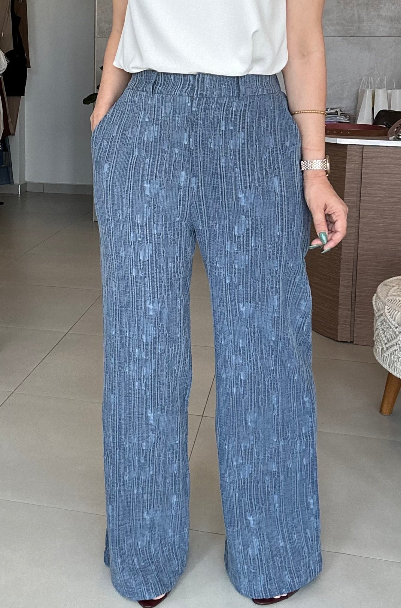 Textured Trouser