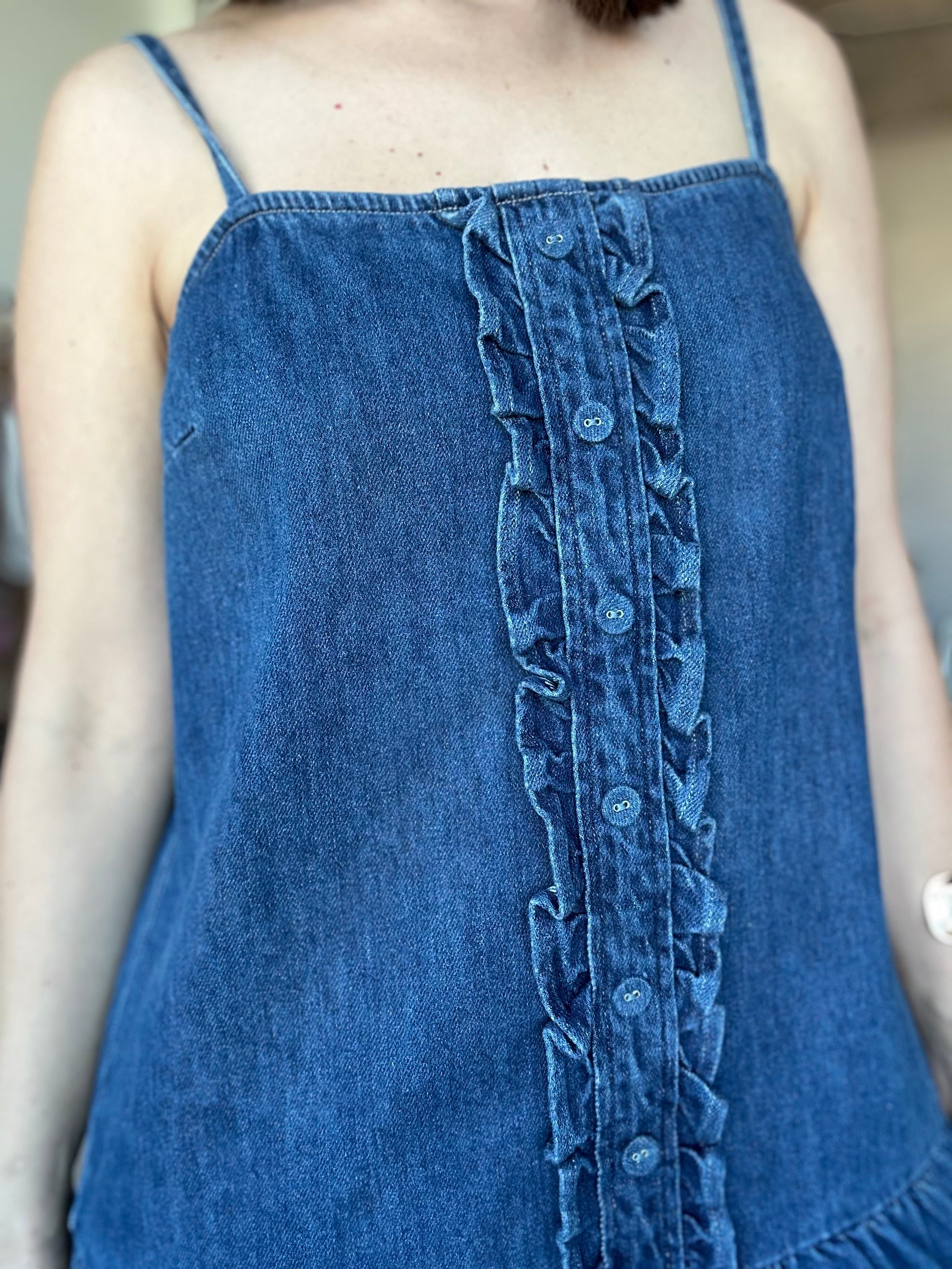 Embroidered Boxy Dress