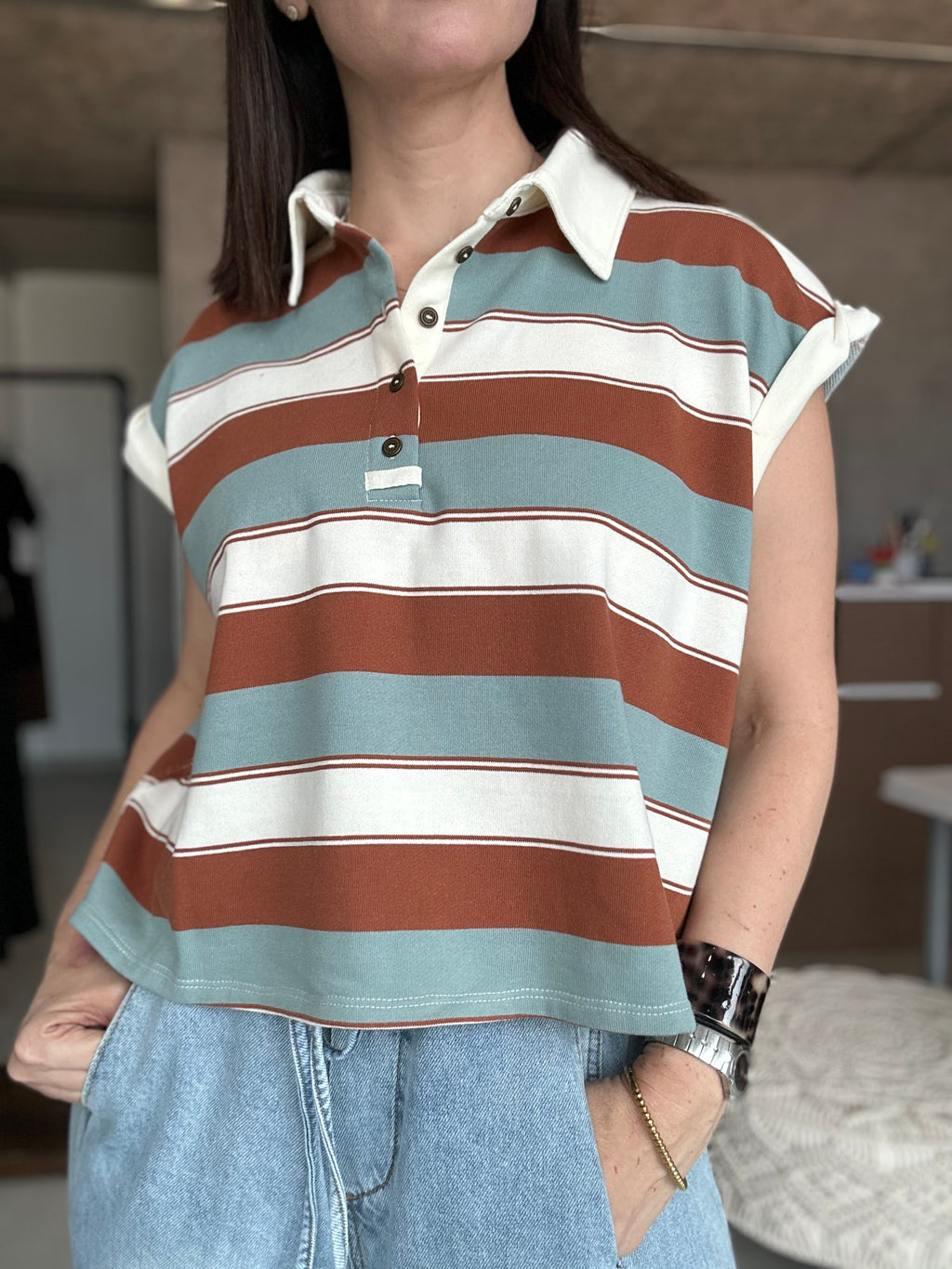 Striped Polo