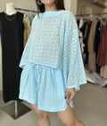 Eyelette Top and Shorts Set