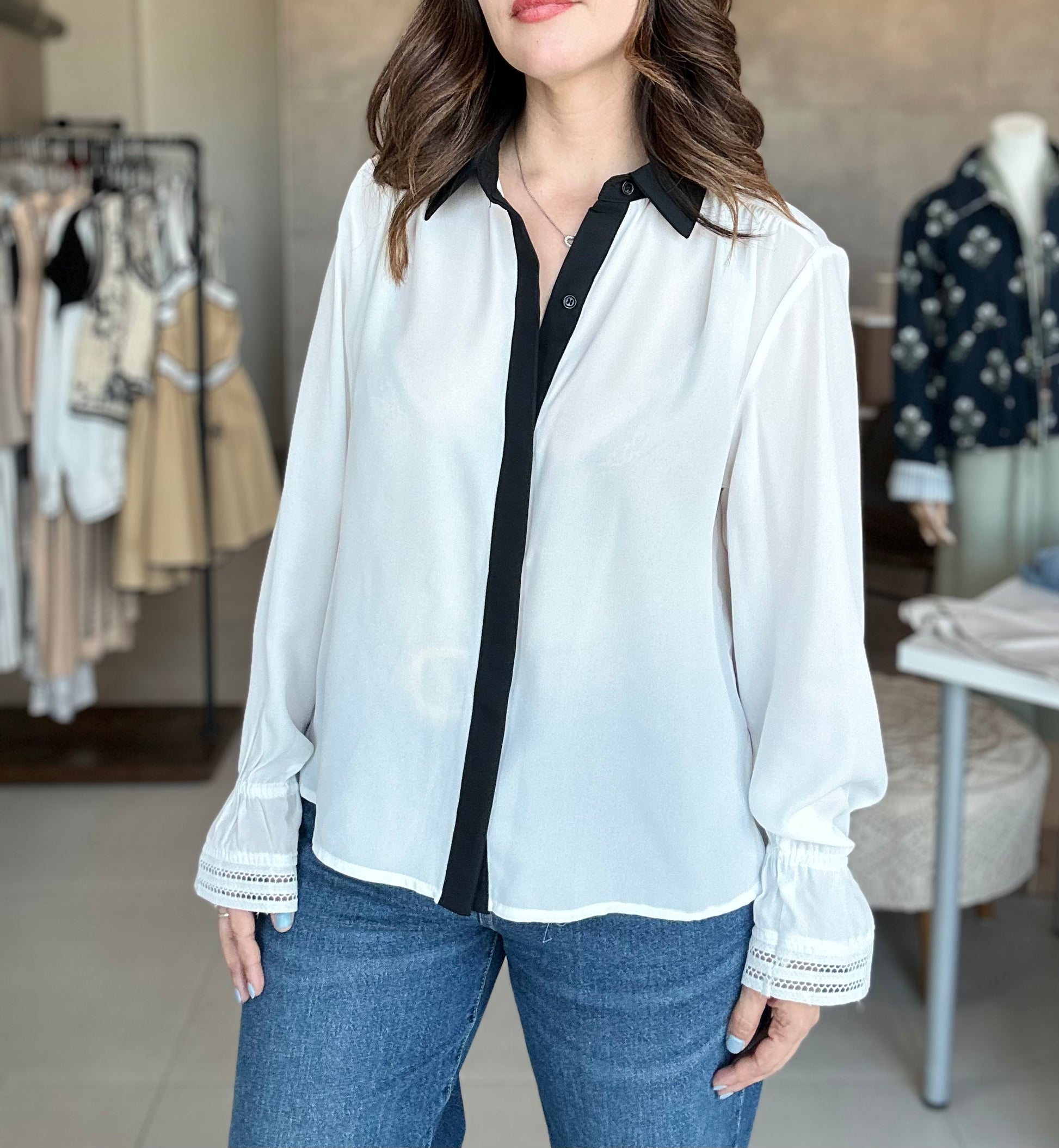 Color Block Blouse