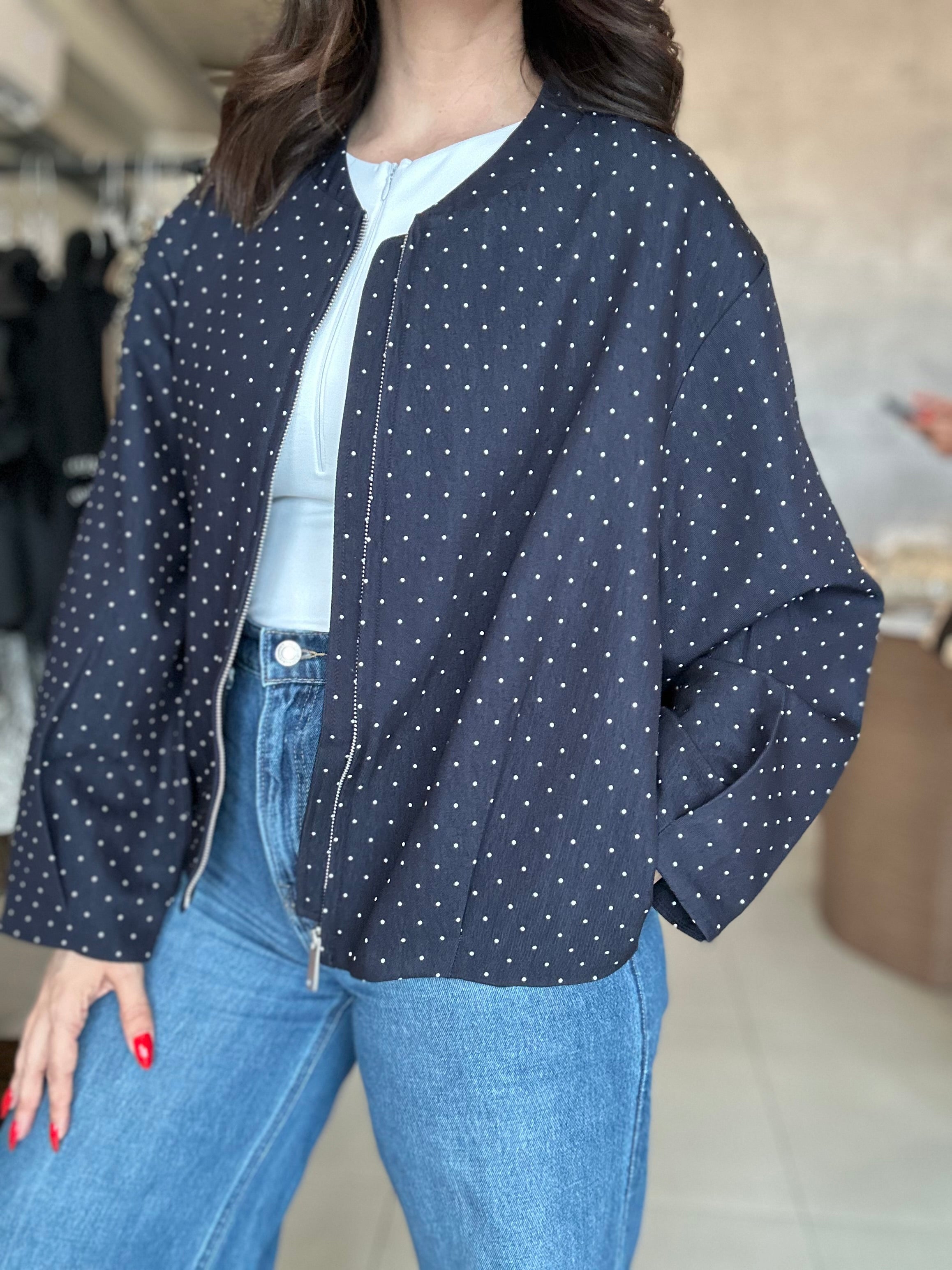 Mini Dots Bomber Jacket