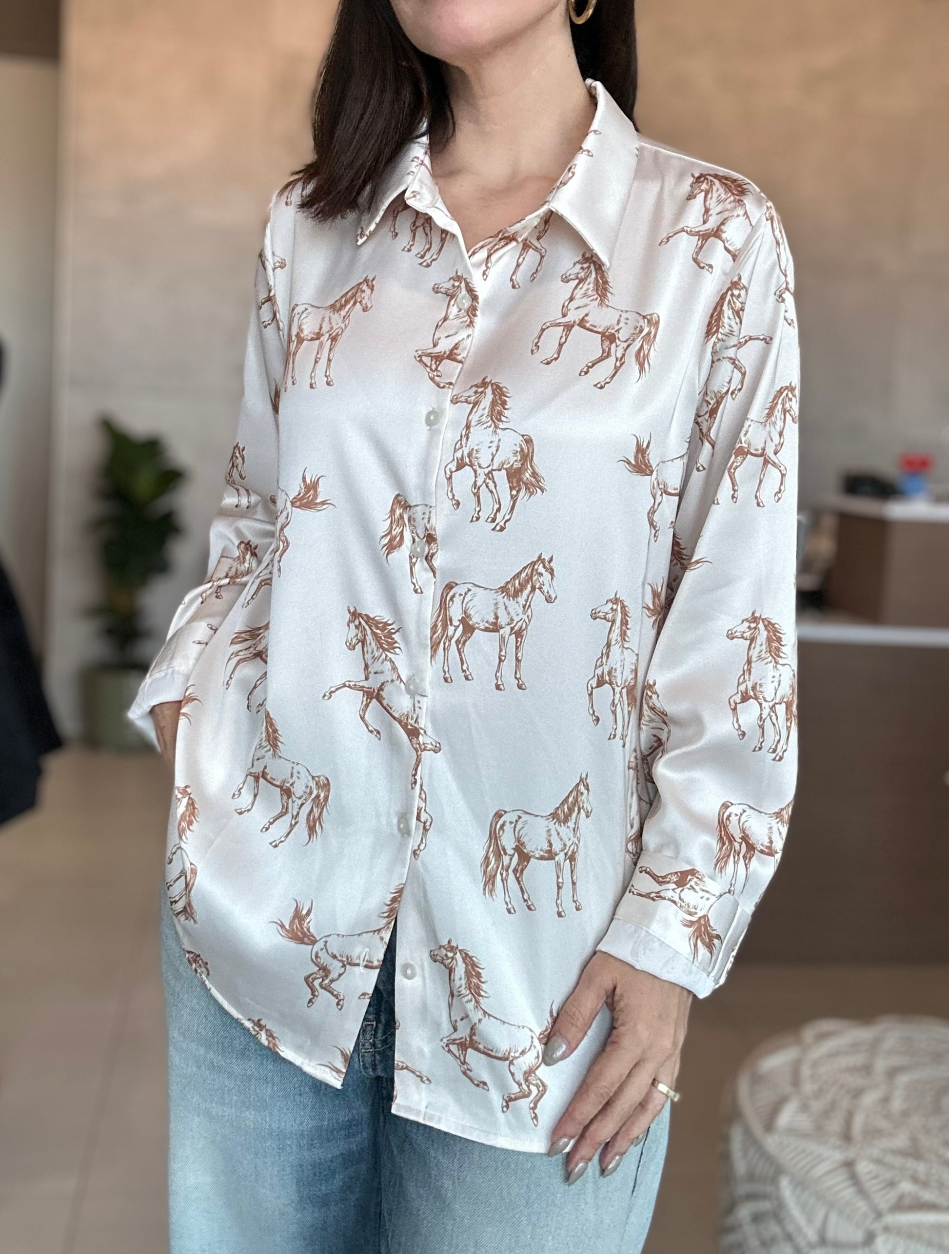 Elegant Horse Blouse