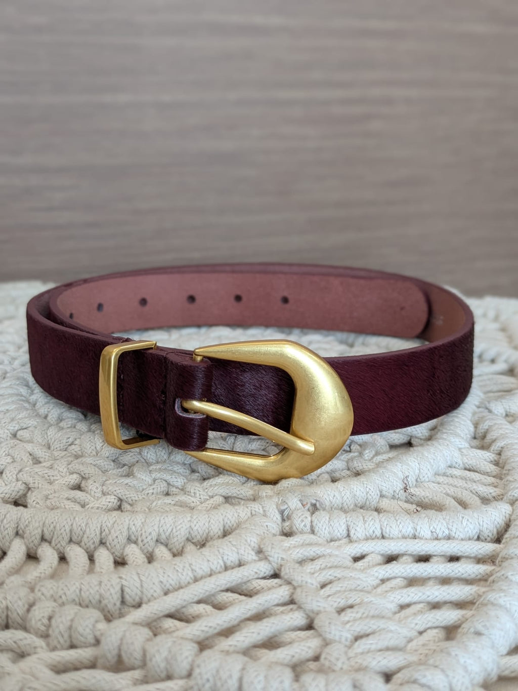 Burgundy Belt (Genuine Leather)