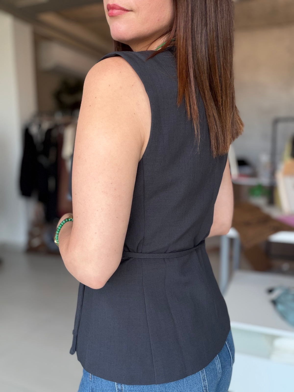 Tailored Vest (Black)