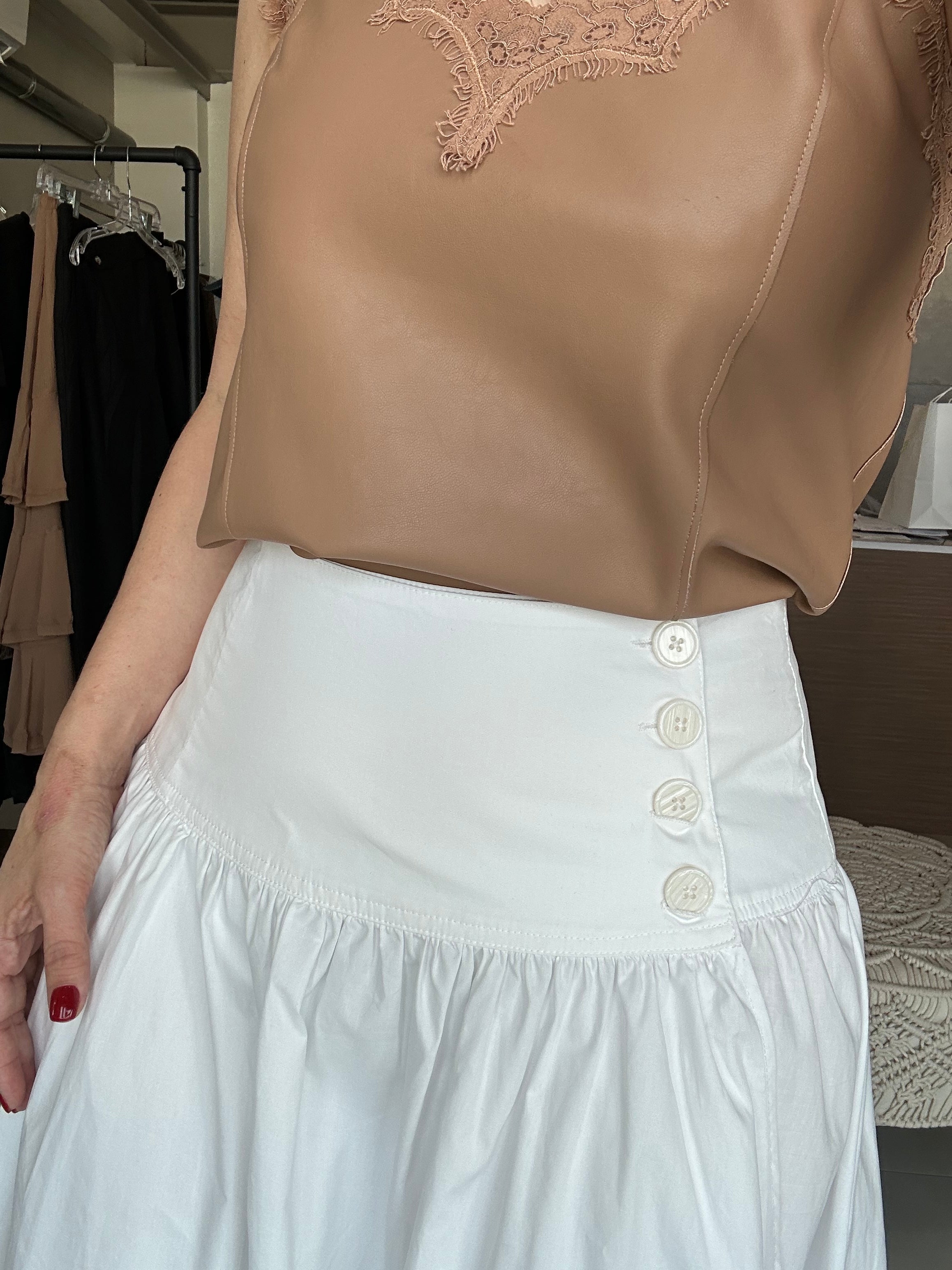 White Midi Skirt