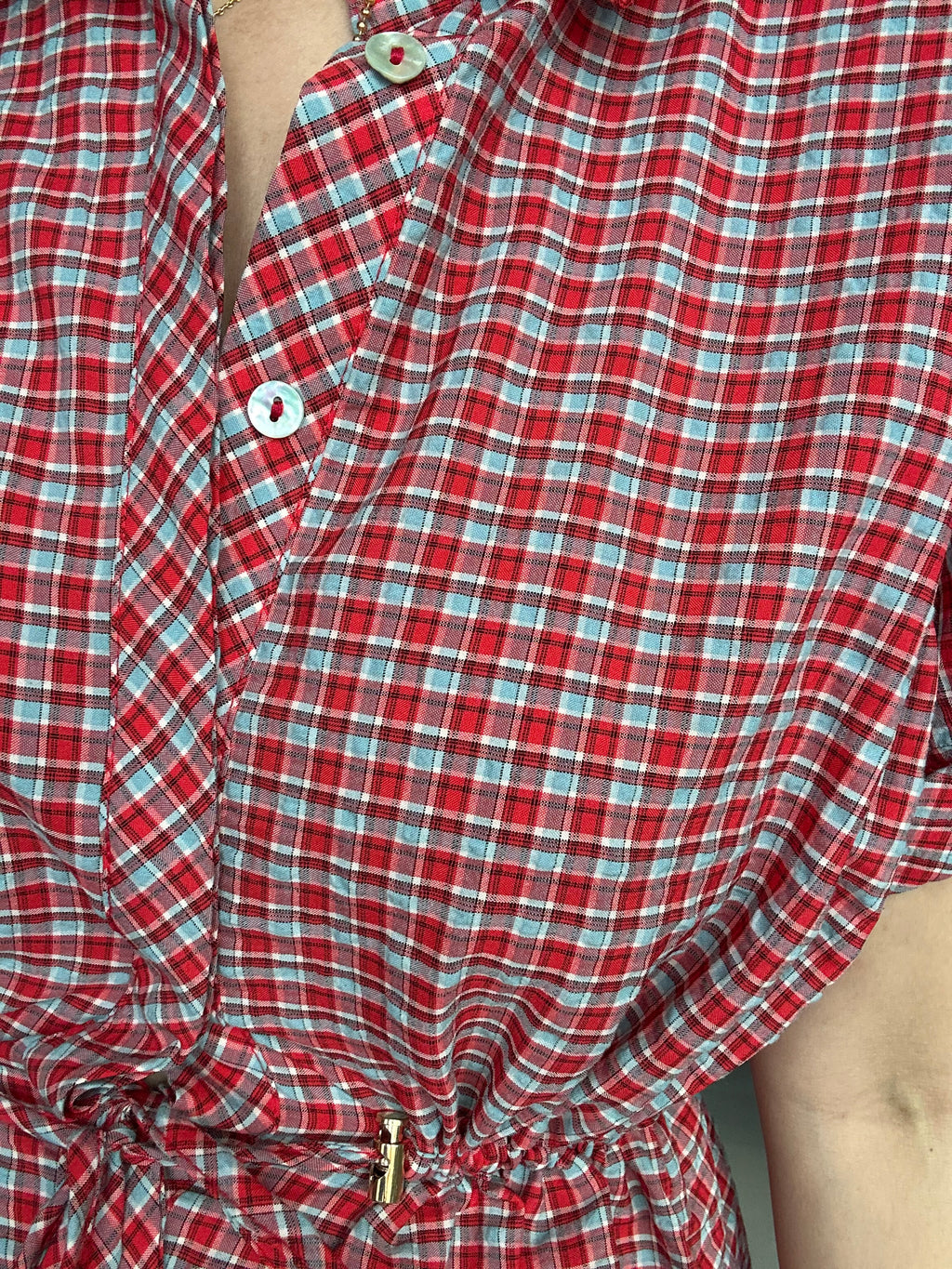 Waist Tie Short Sleeve Top