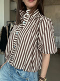 Striped Bubble Blouse