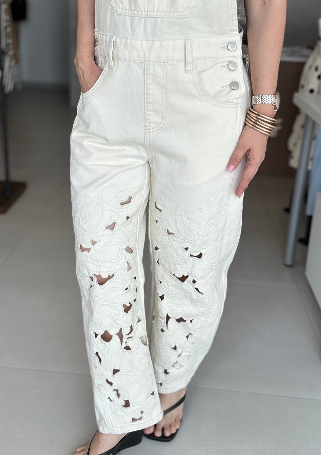 Embroidered Overall