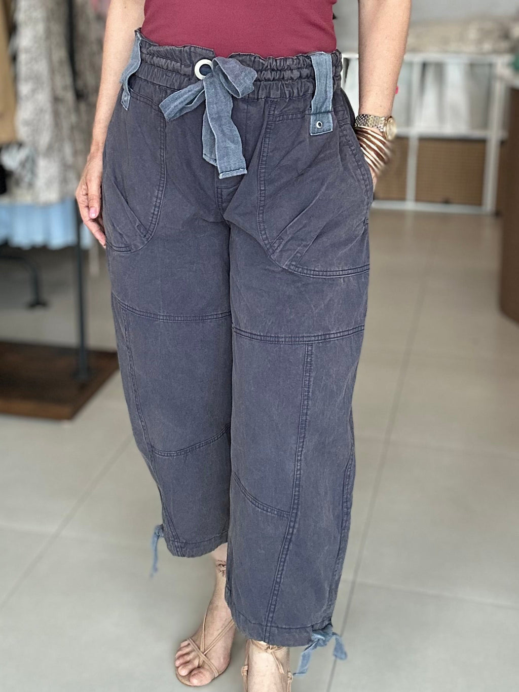 Mineral Washed Jogger Pants