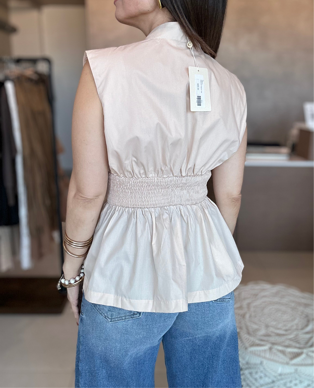 Smoked Peplum Top