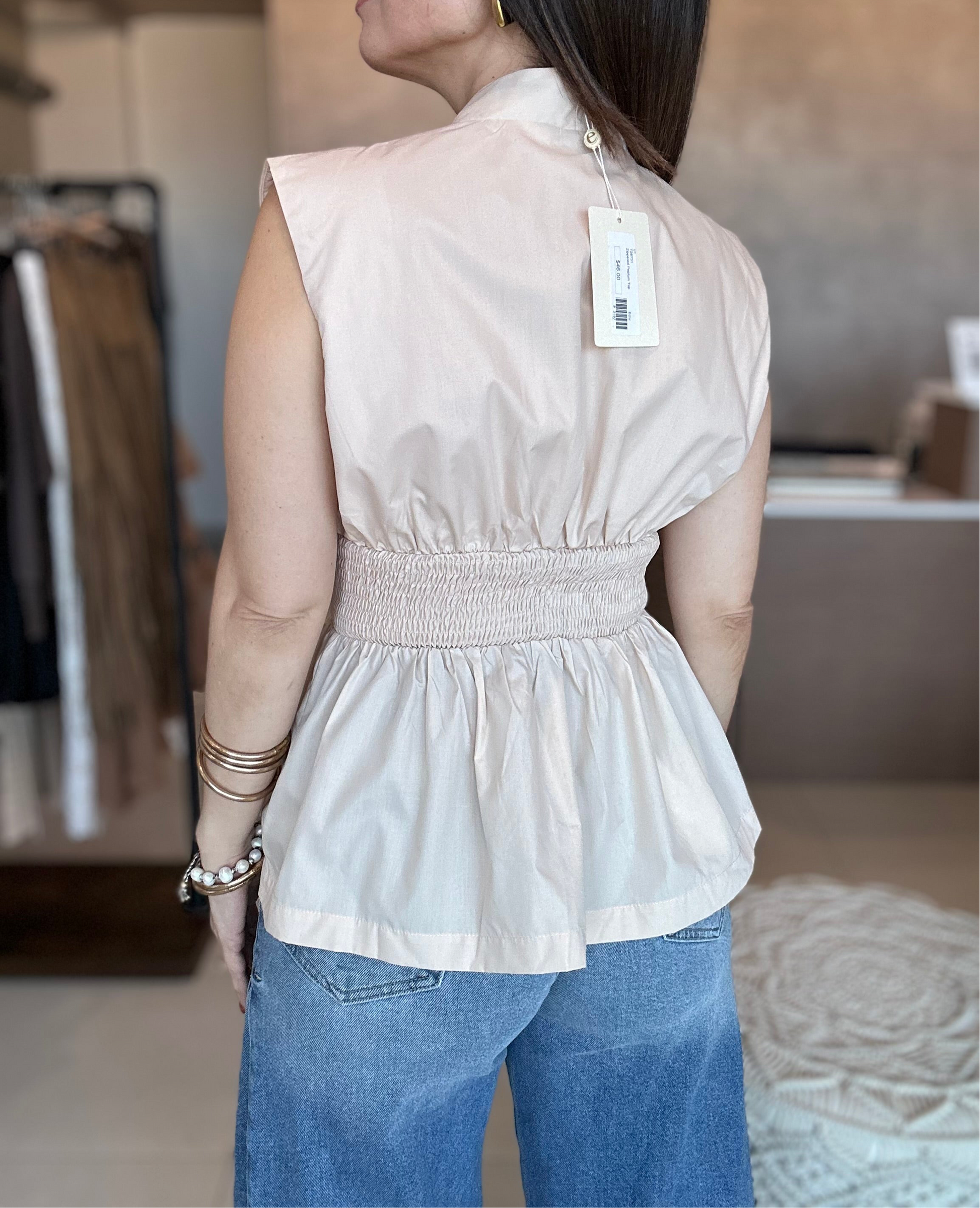 Smoked Peplum Top