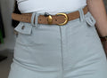 Sand Suede Belt (Genuine Leather)