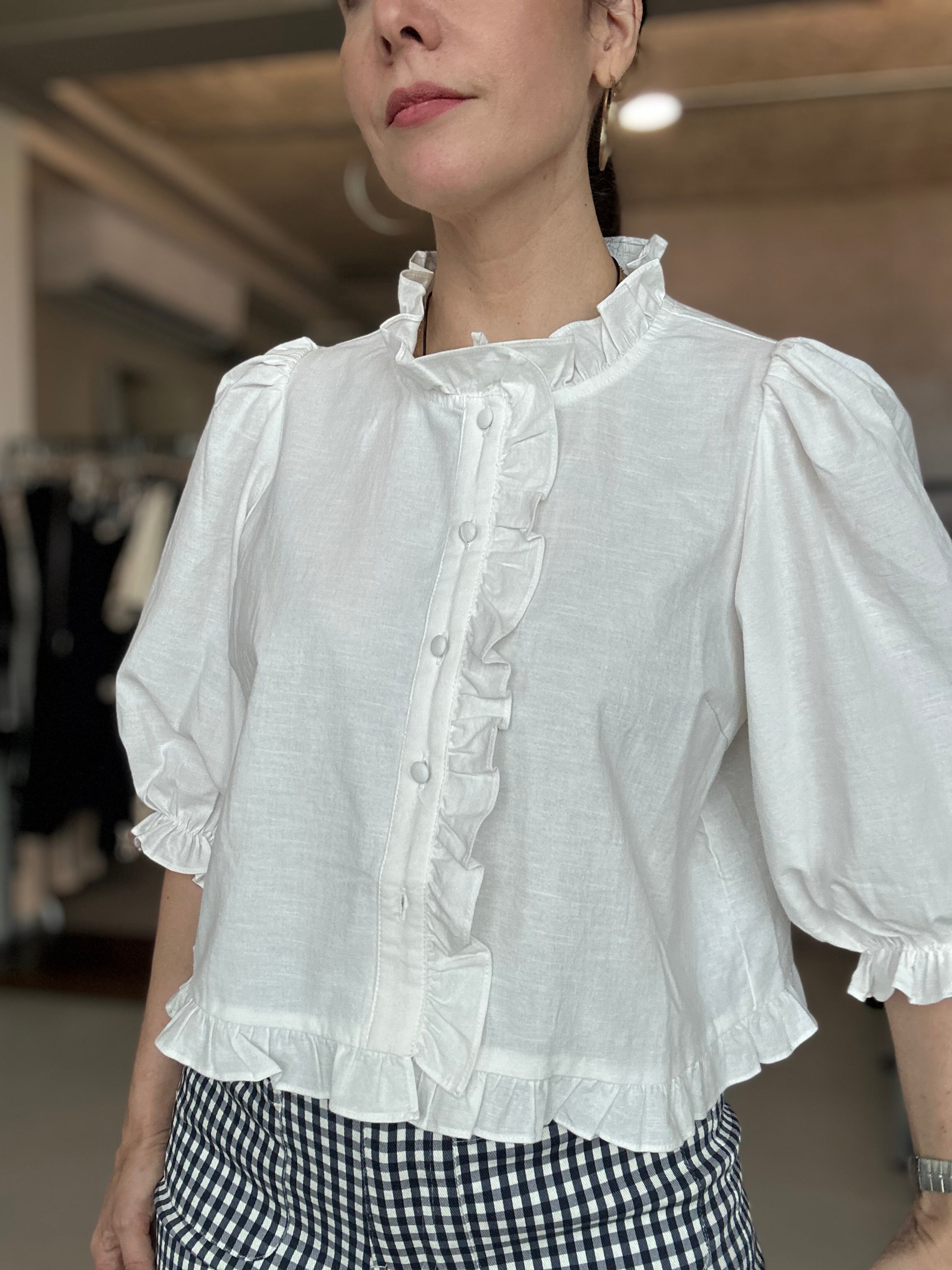 Sweet Rufle Blouse