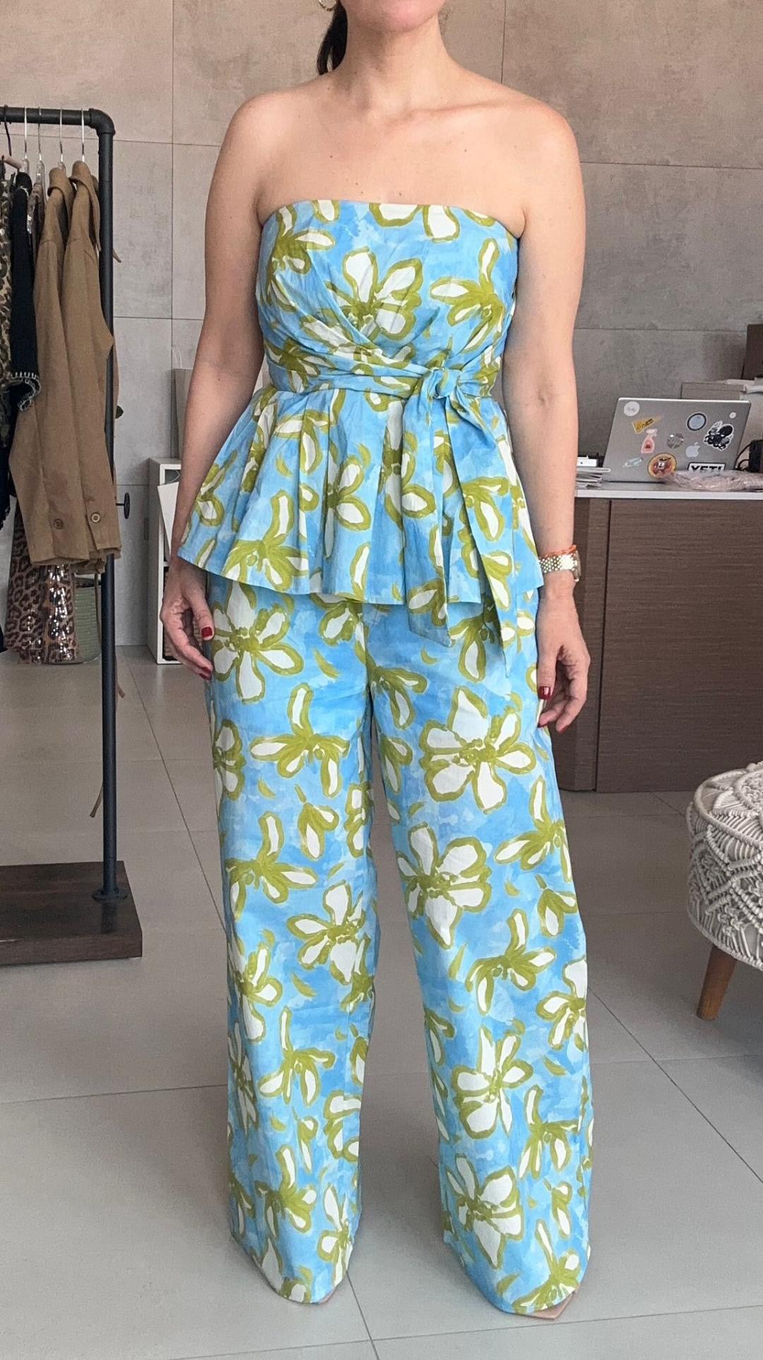 Wide Leg Floral Set