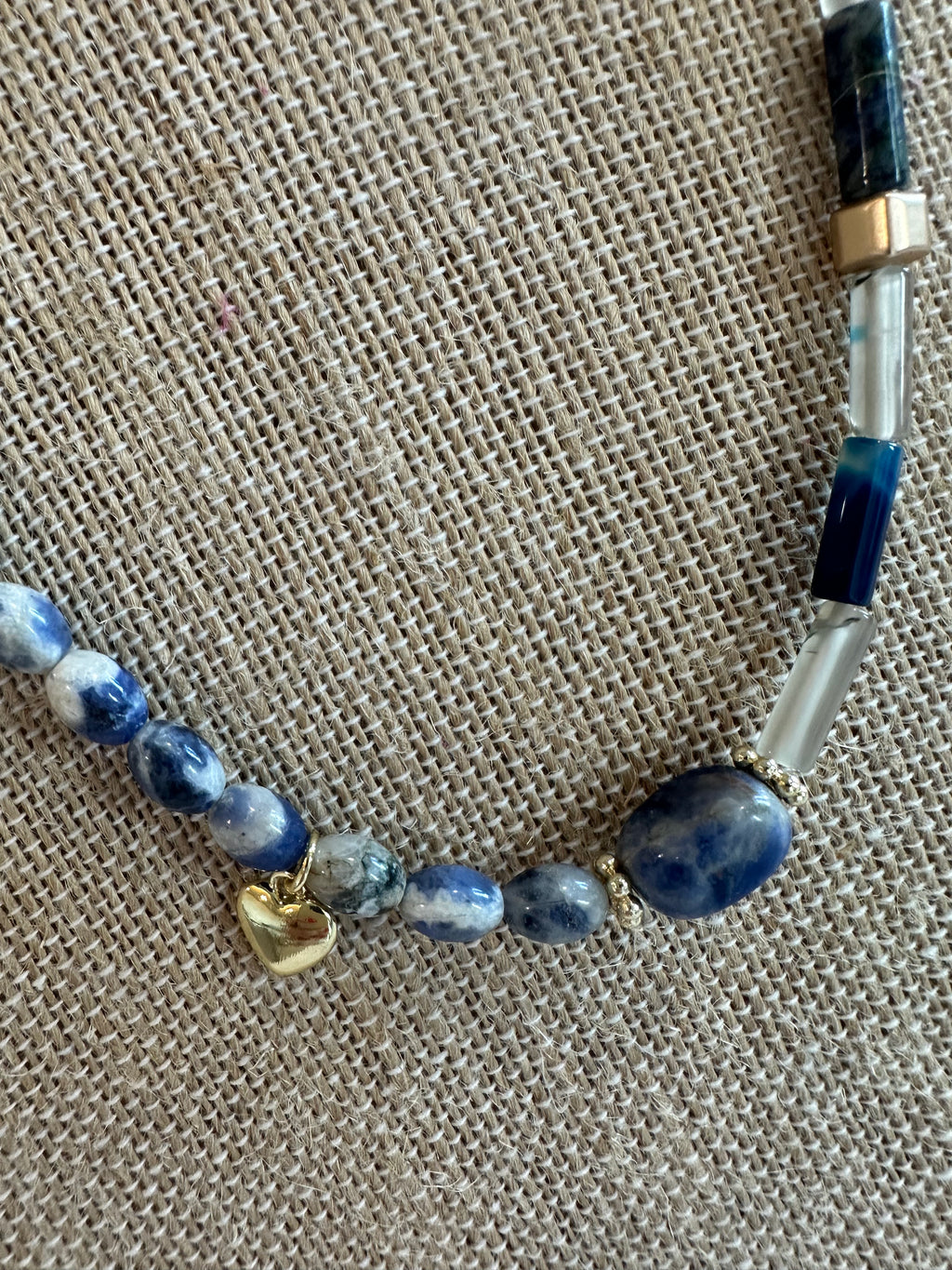 16" Hand Made Stone Necklace