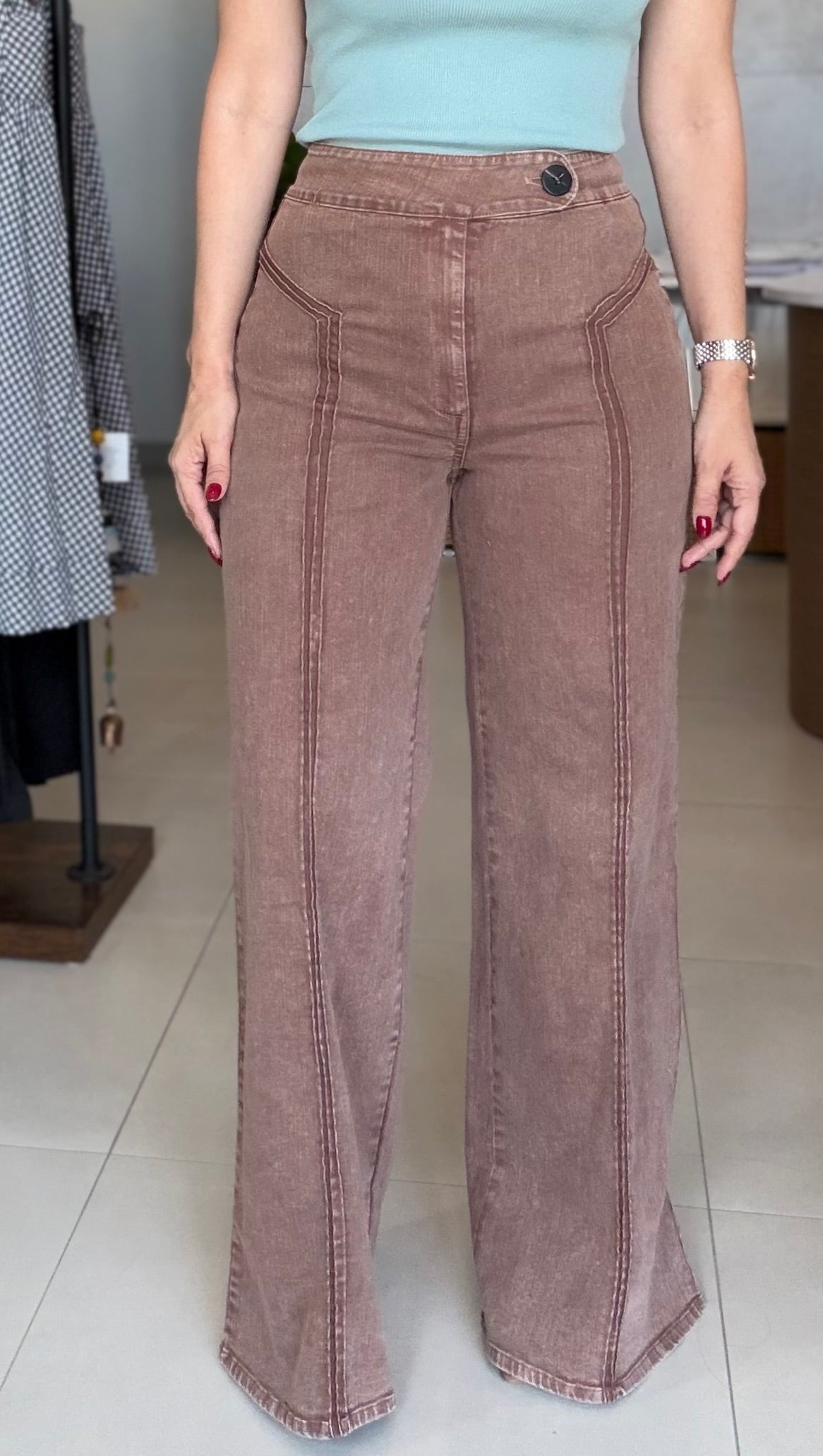 Washed Choco Pant