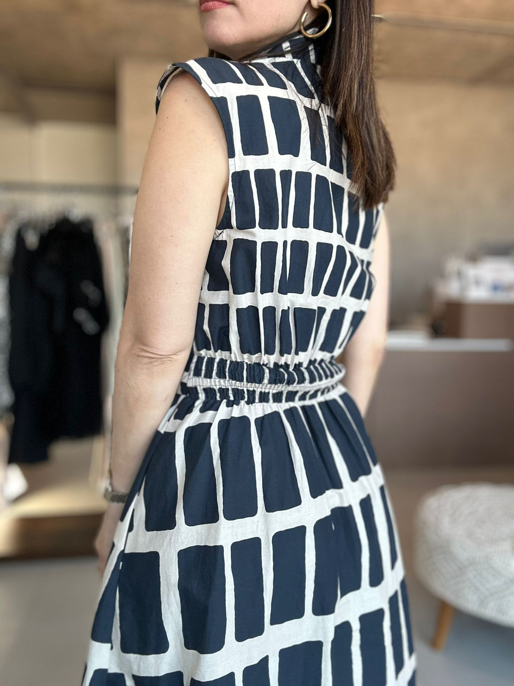 Geometric Print Summer Dress