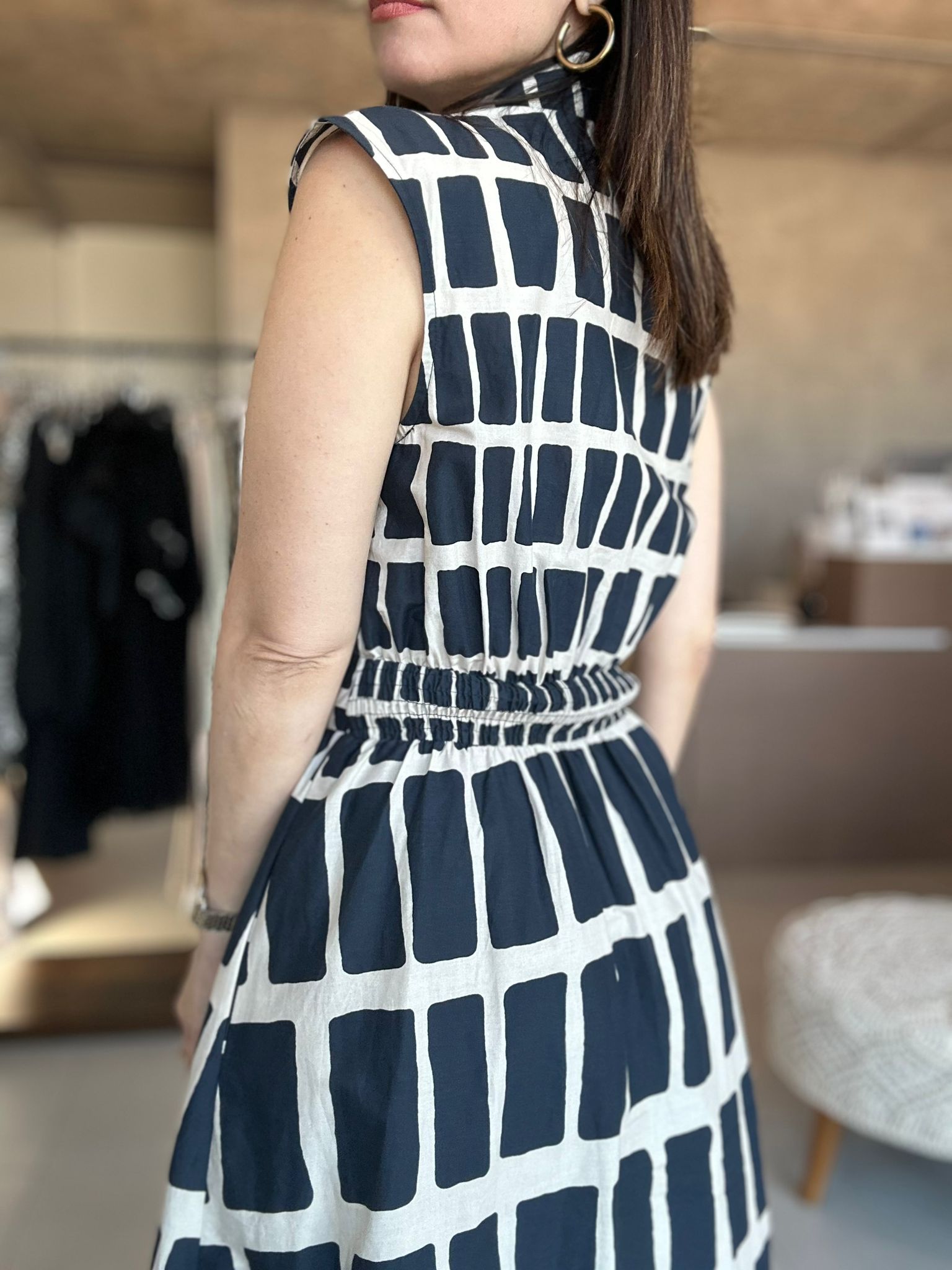 Geometric Print Summer Dress