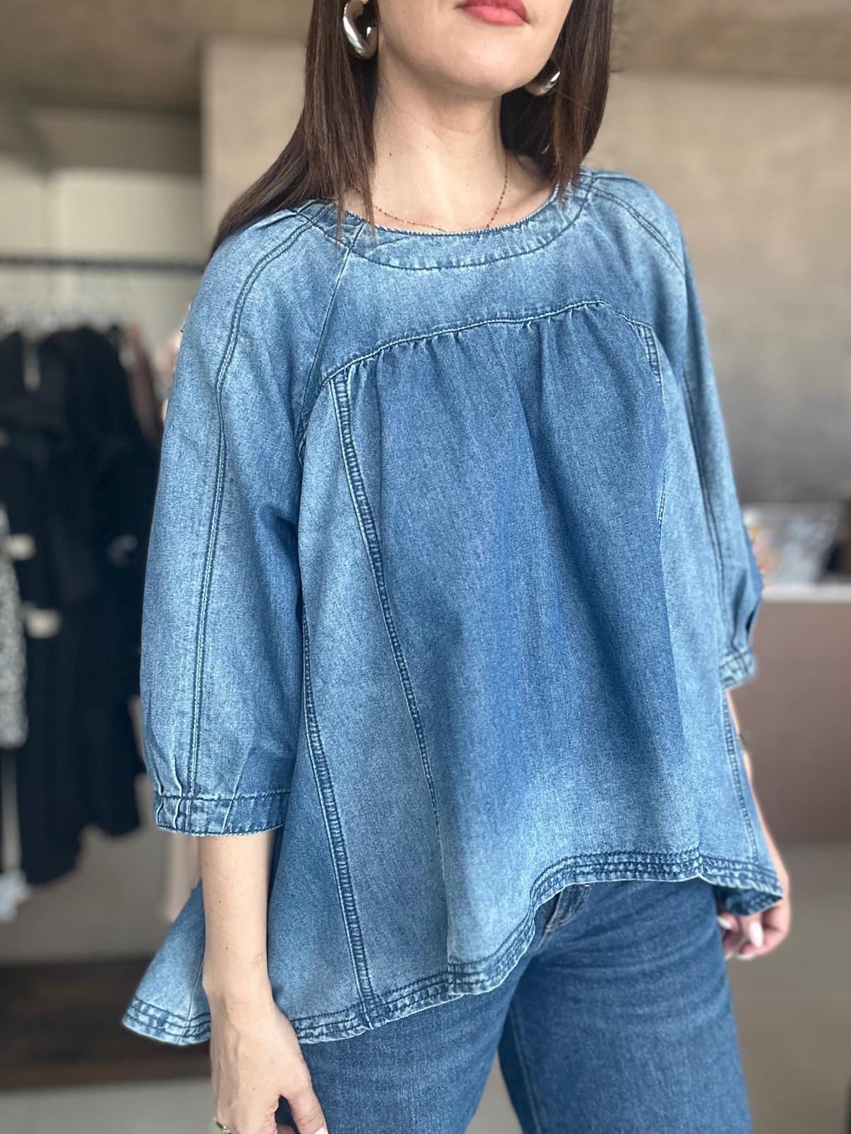 Classy Denim Blouse (Venta Final)