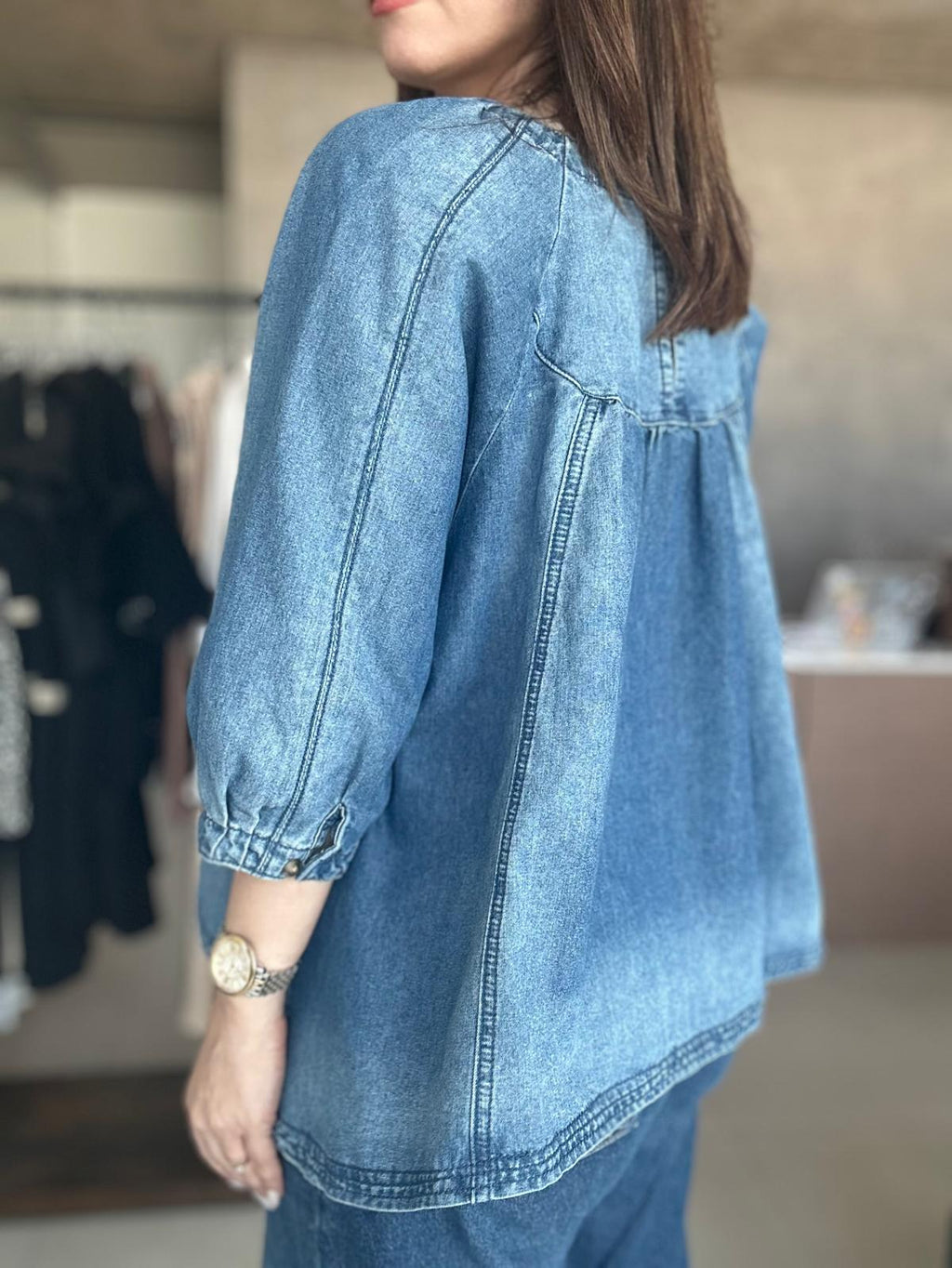 Classy Denim Blouse (Venta Final)