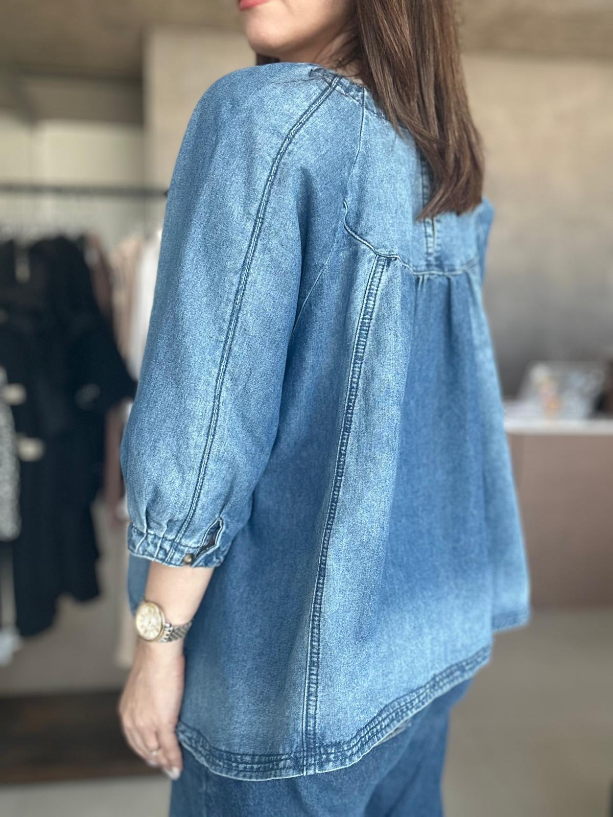 Classy Denim Blouse (Venta Final)
