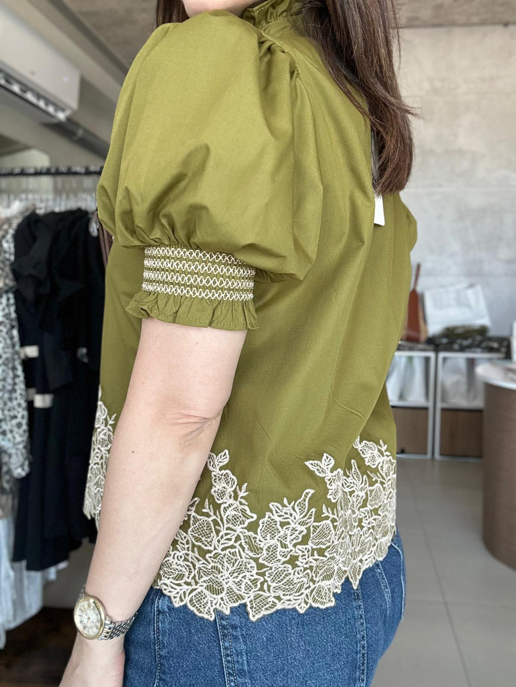 Embroidered Detail Blouse
