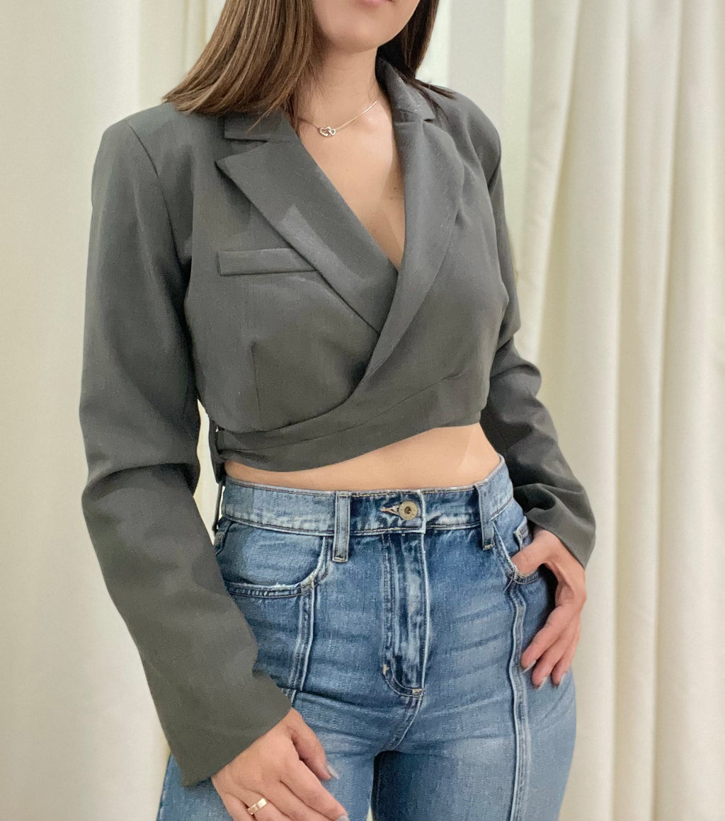 Crop Cross Blazer