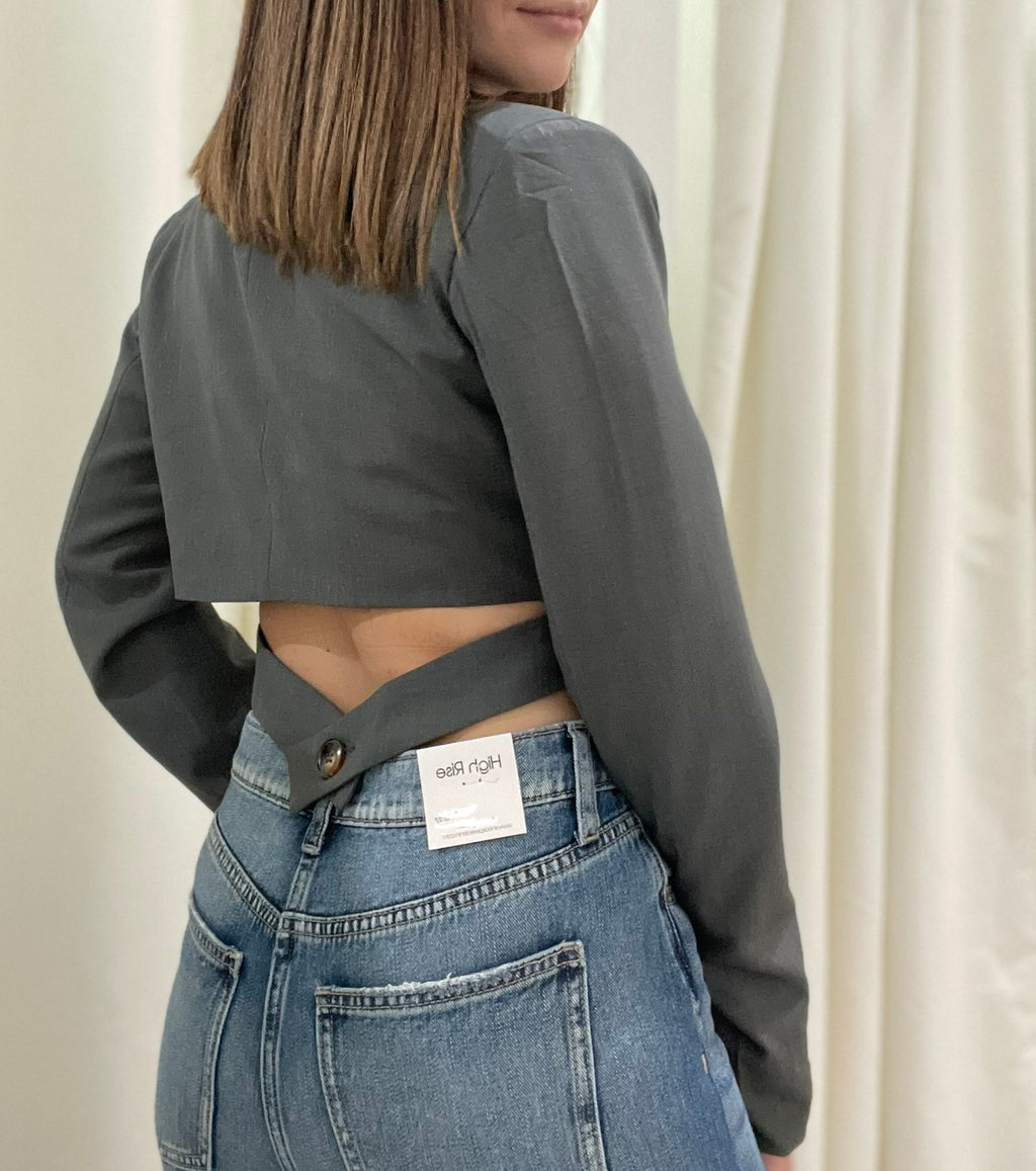 Crop Cross Blazer